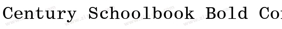 Century Schoolbook Bold Condensed BT字体转换